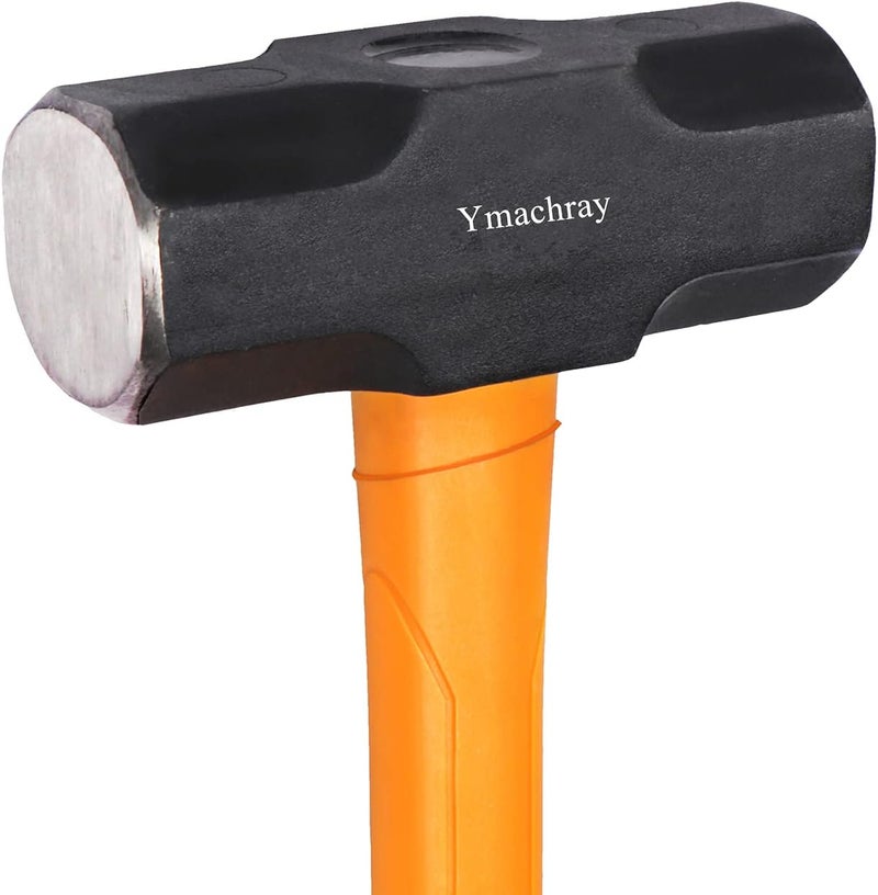 Ymachray 10 LB Sledge Hammer with Heavy Duty Construction, 35-Inch Fiberglass Handle, Overstrike Protection, Textured Grip - Image 2